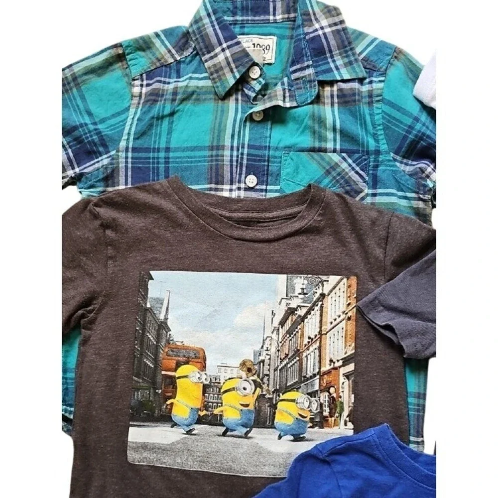 Boys Clothing Lot 4T 5T Old Navy Carters Childrens Place Shark Minions 11pc